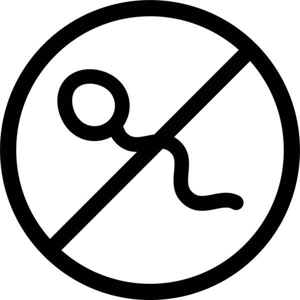 Иконка Защиты Презервативов Стиле Наброска — стоковый вектор
