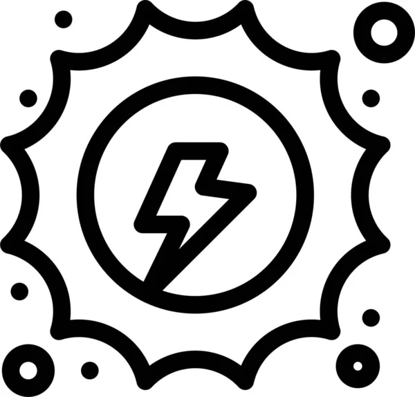 Electrical Energy Hydro Icon — Stock Vector