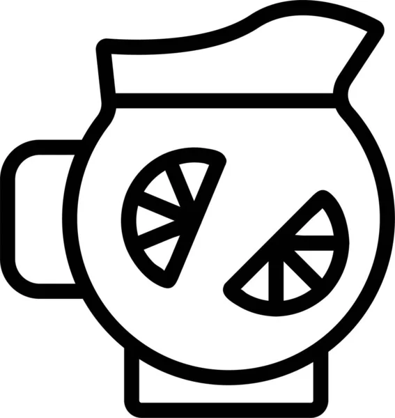 Säurealkoholcocktail Symbol — Stockvektor