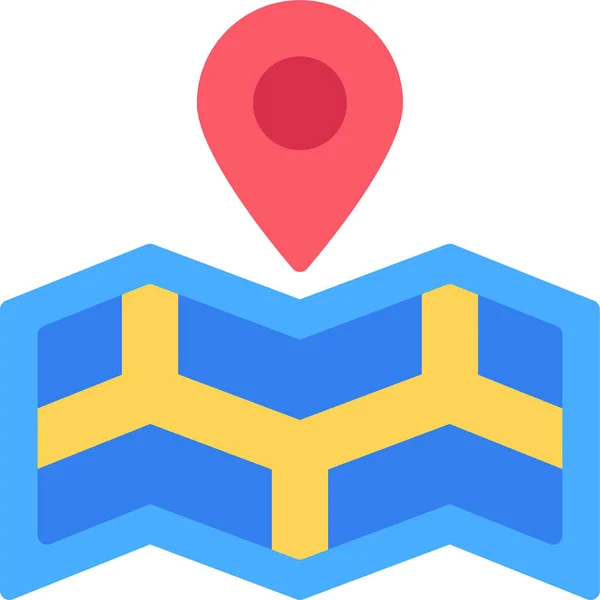 Location Map Place Icon — Stock Vector