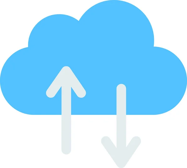 Aktien Symbol Für Cloud Speicher — Stockvektor