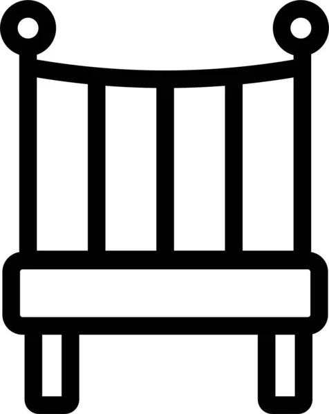 Ikon Baby Bed Crib Dalam Kategori Babieskidschildhood - Stok Vektor