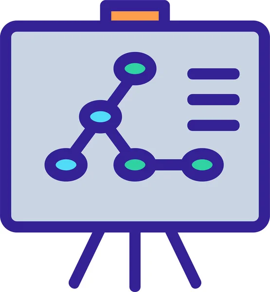 Business Chart Diagram Pictogram Business Management Categorie — Stockvector