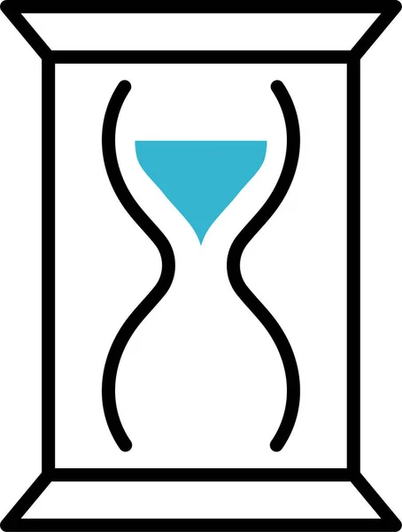 Hourglass History Clock Icon — Stock Vector
