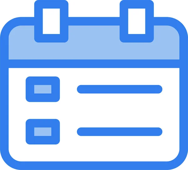 Ícone Interface Data Calendário Estilo Filledoutline —  Vetores de Stock