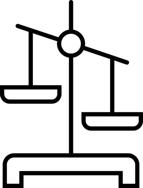 Balance Scale Icon — Stock Vector