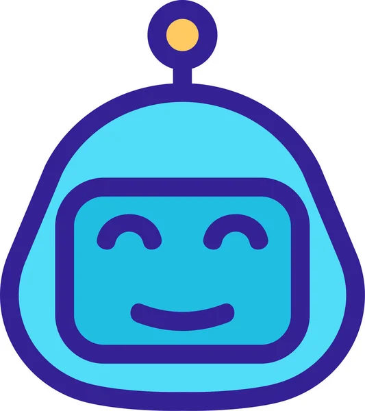 Aplicación Icono Bot Artificial — Archivo Imágenes Vectoriales