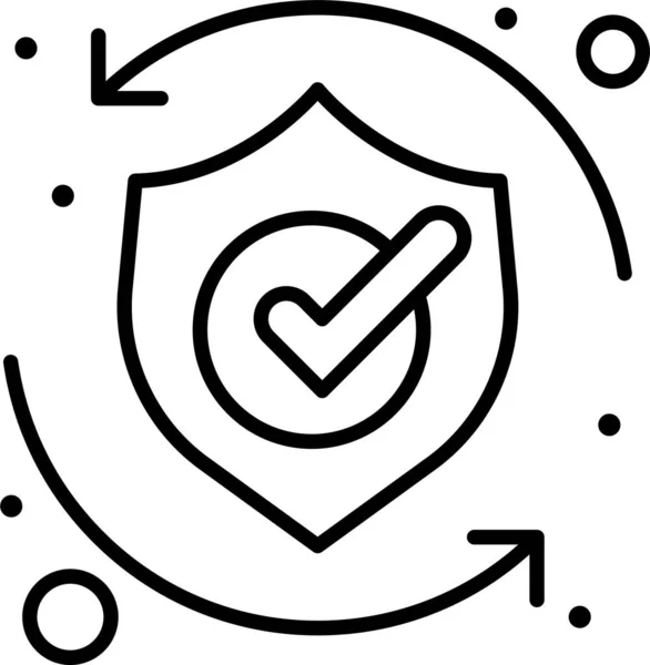 Proteger Icono Seguridad — Vector de stock