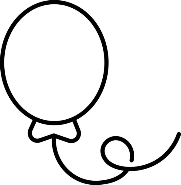 Ballon Anniversaire Icône Accouchement — Image vectorielle