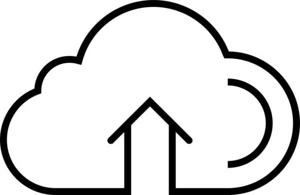 Nube Almacenamiento Subir Icono — Archivo Imágenes Vectoriales