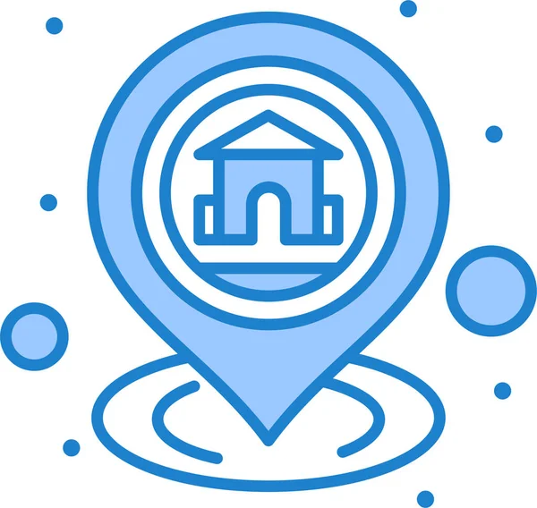 Gps Home Icono Ubicación — Vector de stock