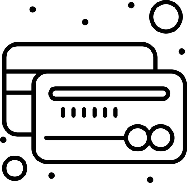 Bancomat Icona Credito — Vettoriale Stock