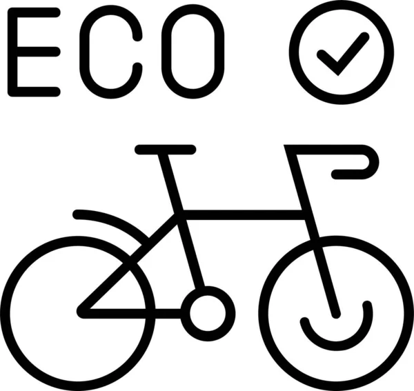 Vélo Vélo Cycliste Icône — Image vectorielle