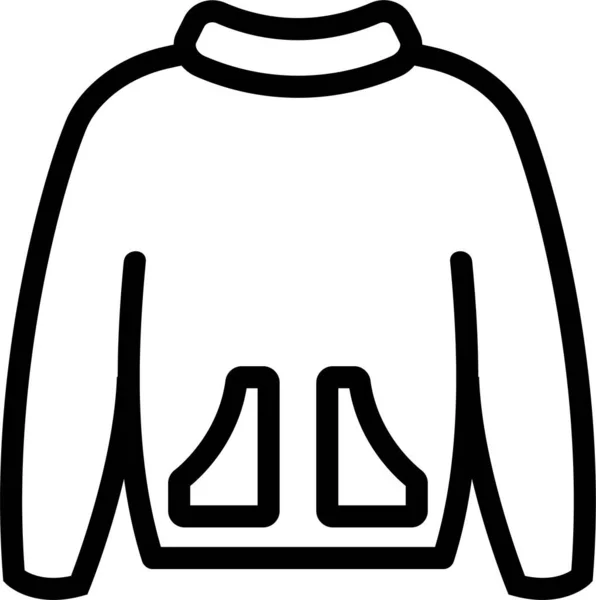 Contorno Ropa Icono Moda — Vector de stock