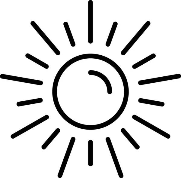 Θερμότητα Εικονίδιο Καλοκαιρινό Ήλιο — Διανυσματικό Αρχείο