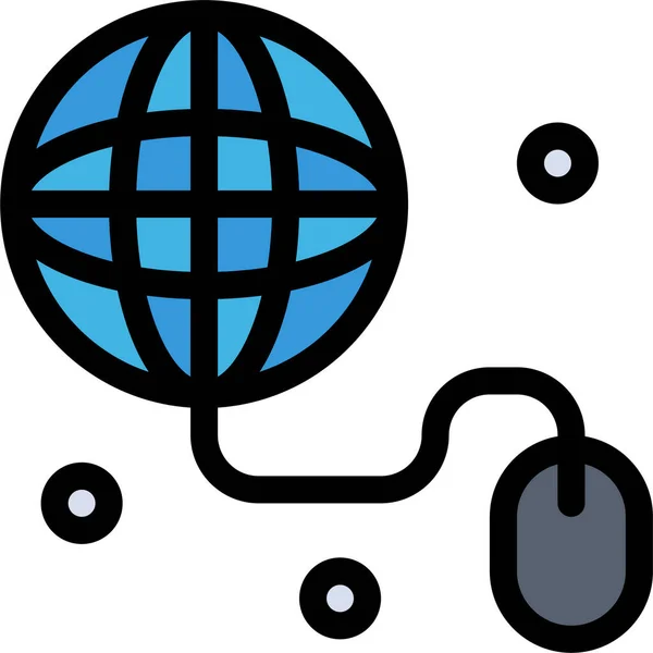Educazione Internet Web Icon — Vettoriale Stock
