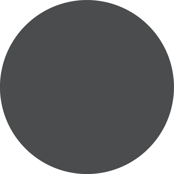 ソリッドスタイルの円形状丸アイコン — ストックベクタ