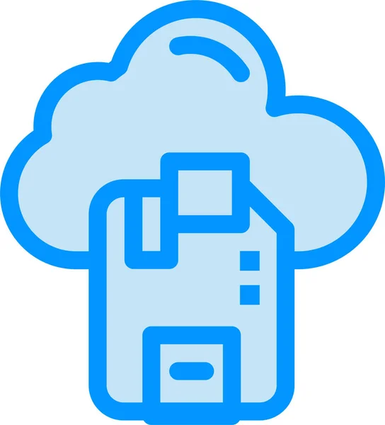 Cloud Microchip Icône Dans Catégorie Matériel Informatique — Image vectorielle