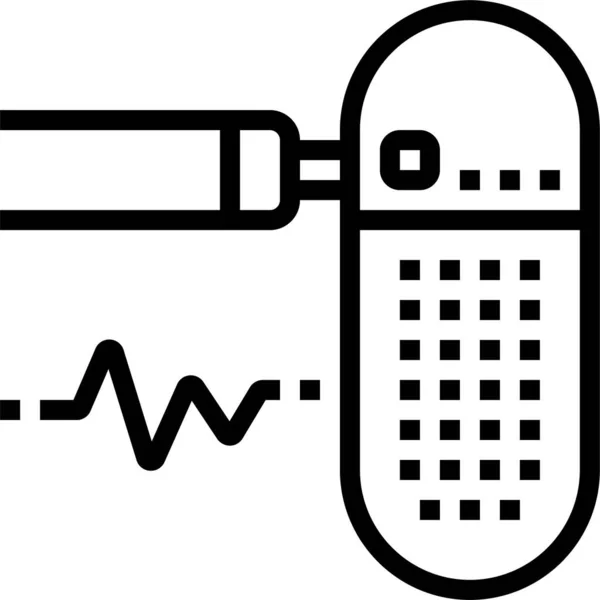 Film Industry Record Icon Outline Style — Stock Vector