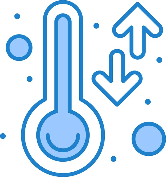 Иконка Термометра Умной Температуры Категории Familyhome — стоковый вектор
