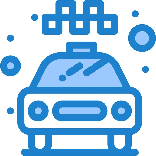 Car Service Taxi Pictogram Voertuigenmodusvervoer Categorie — Stockvector