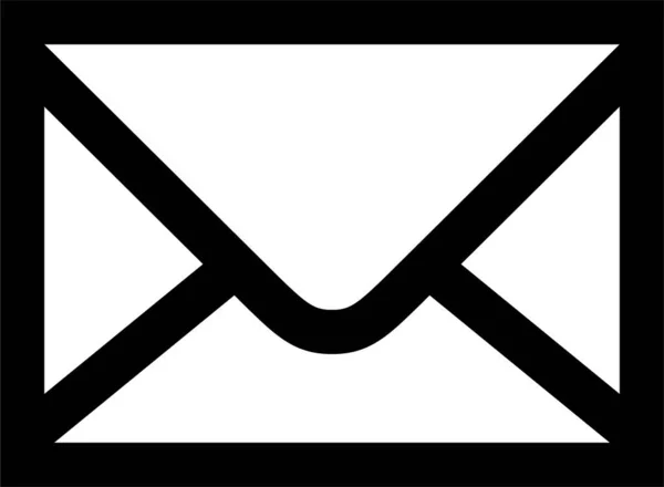 Mail Umschlag Brief Symbol Umriss Stil — Stockvektor