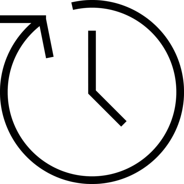 Todas Las Horas Alrededor Del Icono Del Reloj Estilo Del — Vector de stock