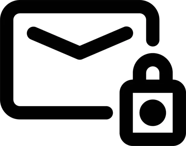 Mail Umschlag Internet Symbol Umriss Stil — Stockvektor