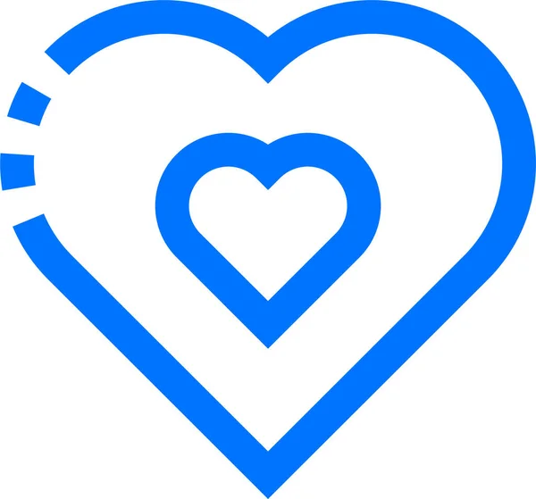 Coeur Intérieur Icône Amour Dans Catégorie Saint Valentin — Image vectorielle