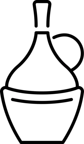 ボトルオイルオリーブアイコン — ストックベクタ