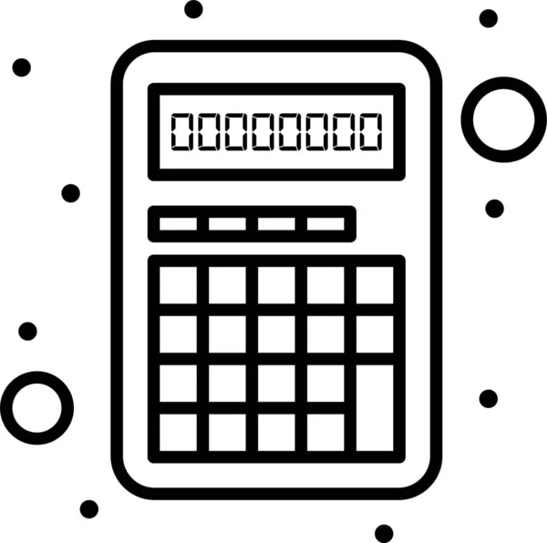 Ikona Interakcji Kalkulatora Aplikacji Kategorii Business Management — Wektor stockowy