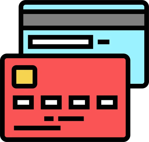 Εικονίδιο Πιστωτικής Κάρτας Online — Διανυσματικό Αρχείο