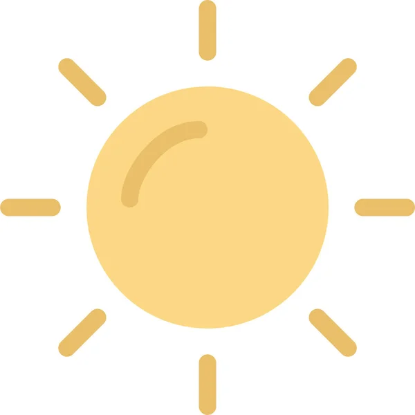 Dag Zon Zonnige Pictogram — Stockvector