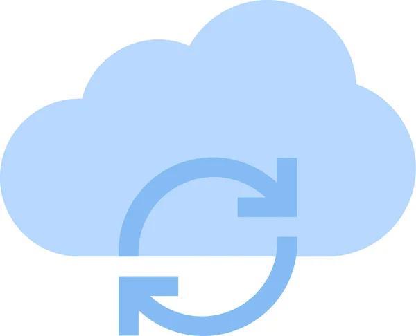Αντίγραφο Ασφαλείας Εικονίδιο Δεδομένων Σύννεφο — Διανυσματικό Αρχείο