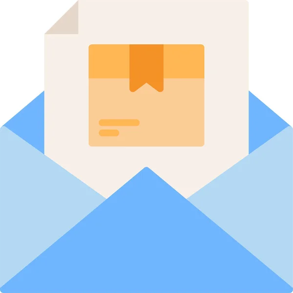Mail Commerce Électronique Icône Logistique — Image vectorielle