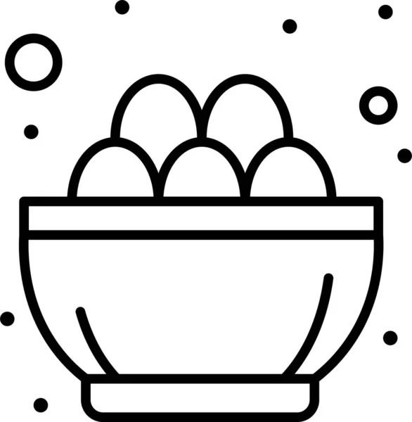 Schale Feier Ostern Symbol Der Osterkategorie — Stockvektor