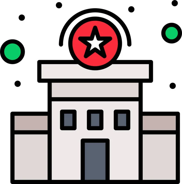 Buidling Independencia Julio Icono Categoría Independencedayus — Vector de stock