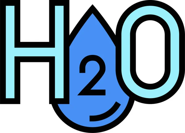 Icono Purificación Agua H2O — Archivo Imágenes Vectoriales