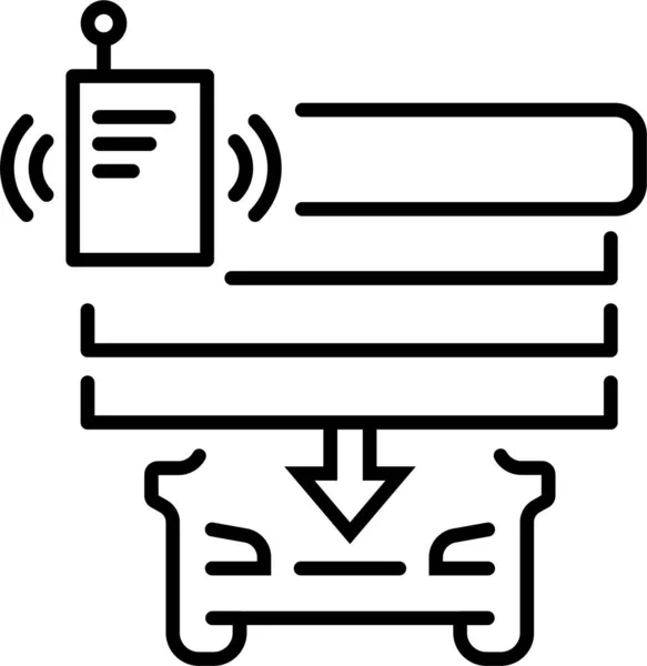 Coche Puerta Garaje Icono — Archivo Imágenes Vectoriales