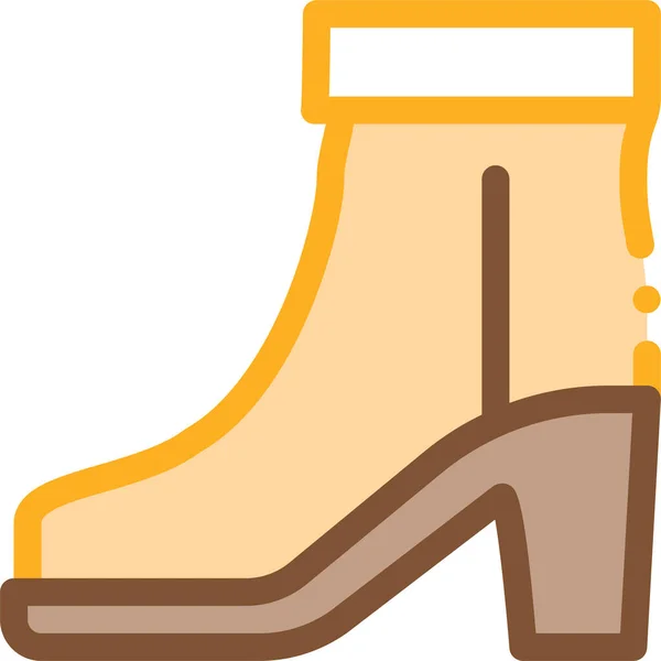 Иконка Покупки Обуви Категории Аксессуаров Одежды — стоковый вектор