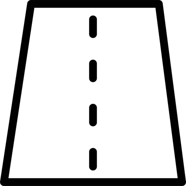 Einfahrt Infrastruktur Linien Symbol — Stockvektor