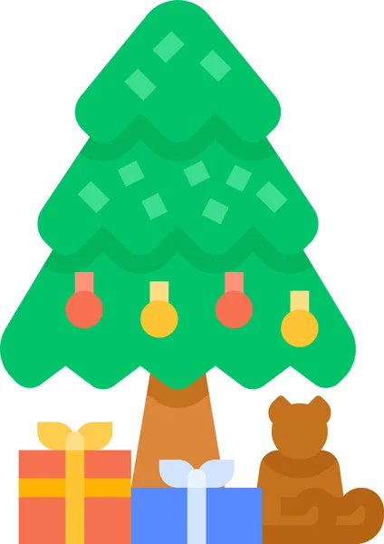 Box Celebration Christmas Icon — Stock Vector