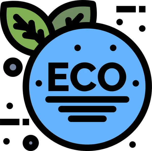 Eco Icono Hoja Verde Categoría Ecologíaecologismo — Archivo Imágenes Vectoriales