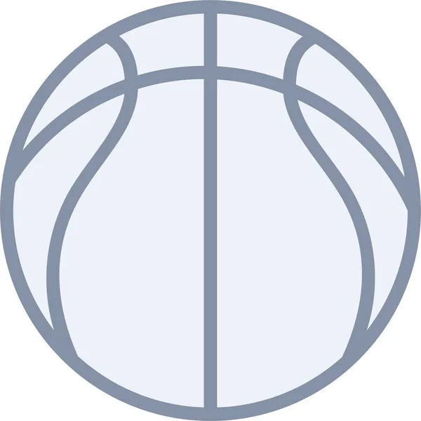 Ball Basketball Game Icon Filledoutline Style — Stock Vector