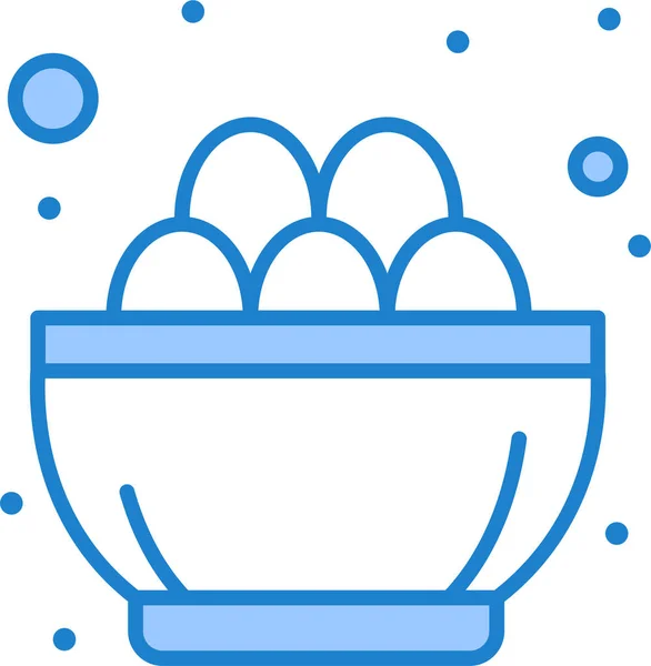 Bowl Celebration Easter Icon Easter Category — Stock Vector