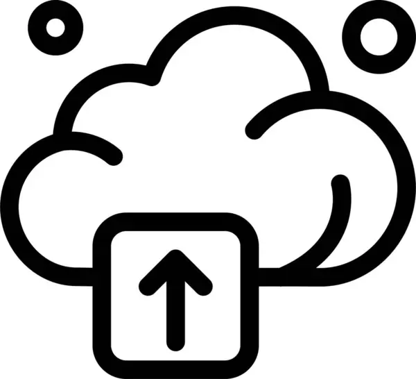 Иконка Загрузки Облачных Технологий — стоковый вектор