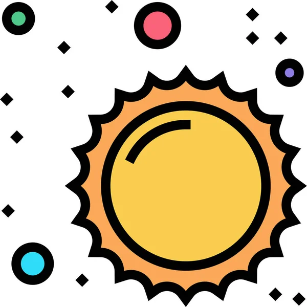 Sistema Solar Icono Galaxia — Vector de stock