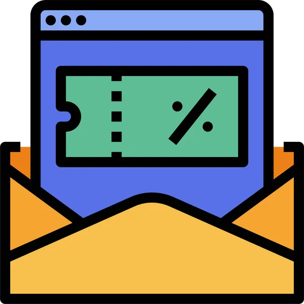 Email Oferta Especial Icono — Archivo Imágenes Vectoriales