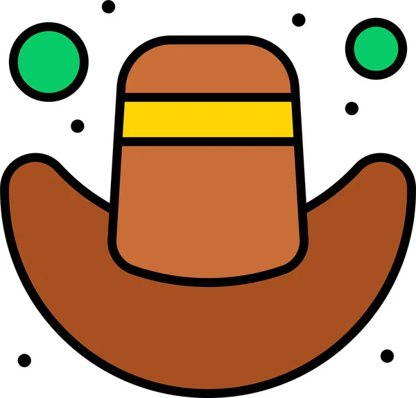 Sombrero Gorra Americano Icono Categoría Independencedayus — Vector de stock