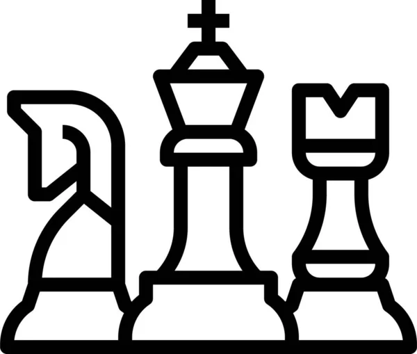 체스의 아이콘 비즈니스 — 스톡 벡터